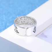 Mantra Engraved Heart Sutra Ring