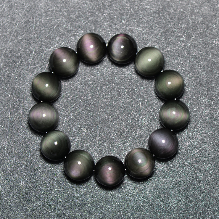 Natural Eye Obsidian Bracelet