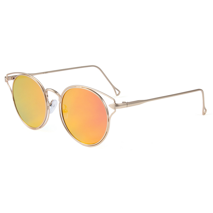 Metal Cat Eye Frame Retro Sunglasses