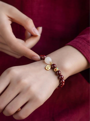 Red Cinnabar Good Luck Bracelet