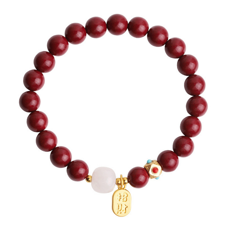 Red Cinnabar Good Luck Bracelet