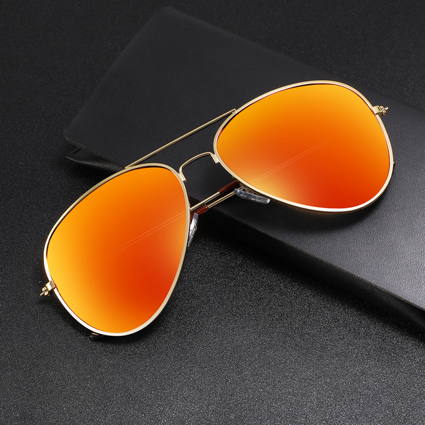 Gold Metal Frame Anti-UV Sunglasses