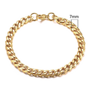 Stainless Steel Cuban Chain Bracelet