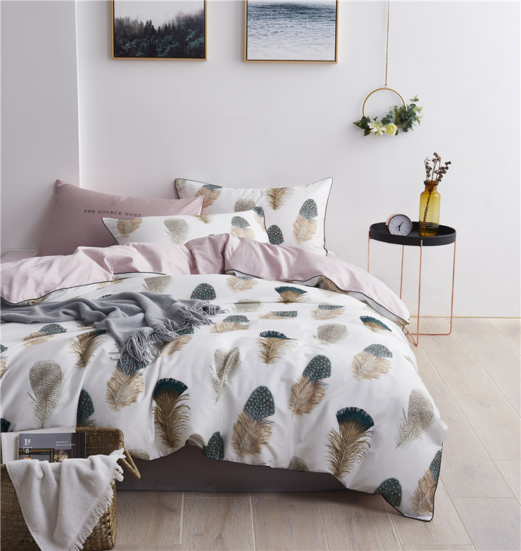 Feathers Duvet Cover Set (Egyptian Cotton)