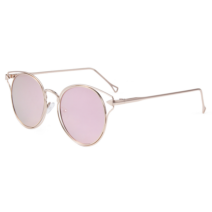 Metal Cat Eye Frame Retro Sunglasses