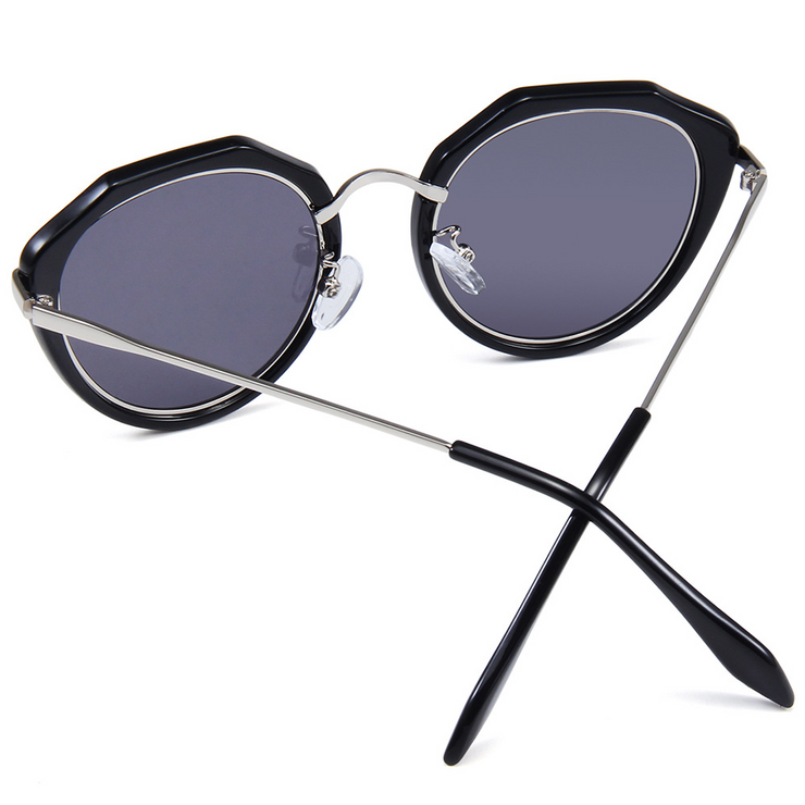 Metal Round Frame Polarized Sunglasses