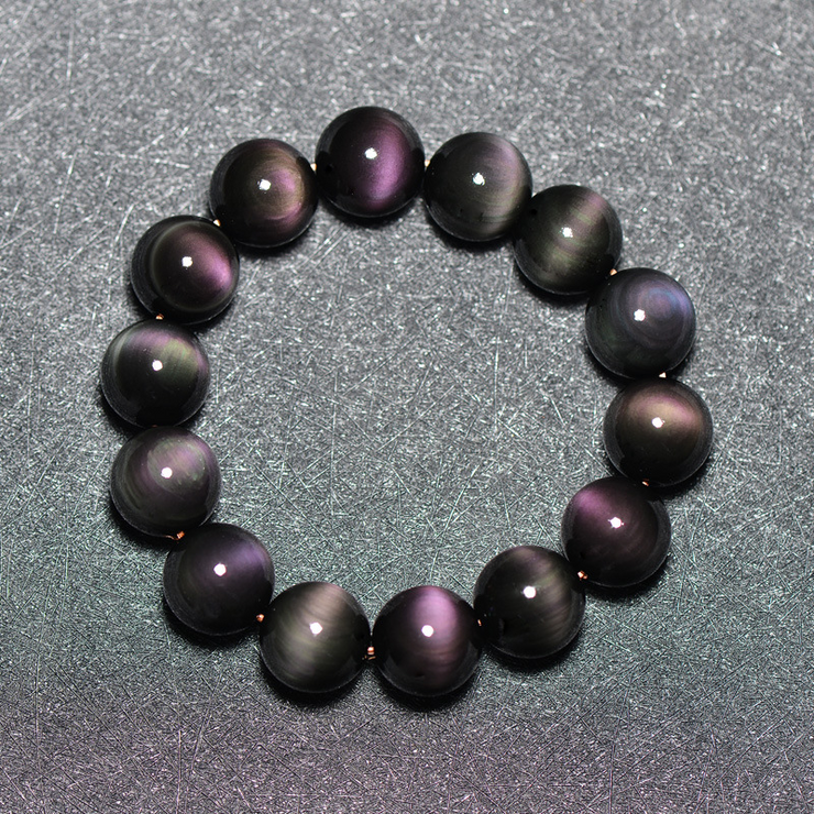 Natural Eye Obsidian Bracelet