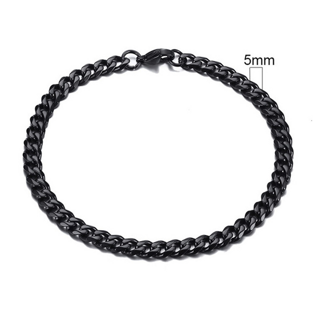 Stainless Steel Cuban Chain Bracelet