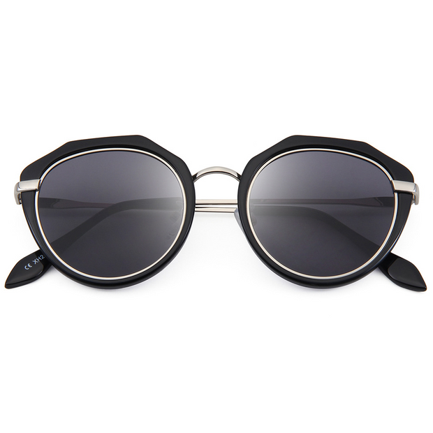 Metal Round Frame Polarized Sunglasses