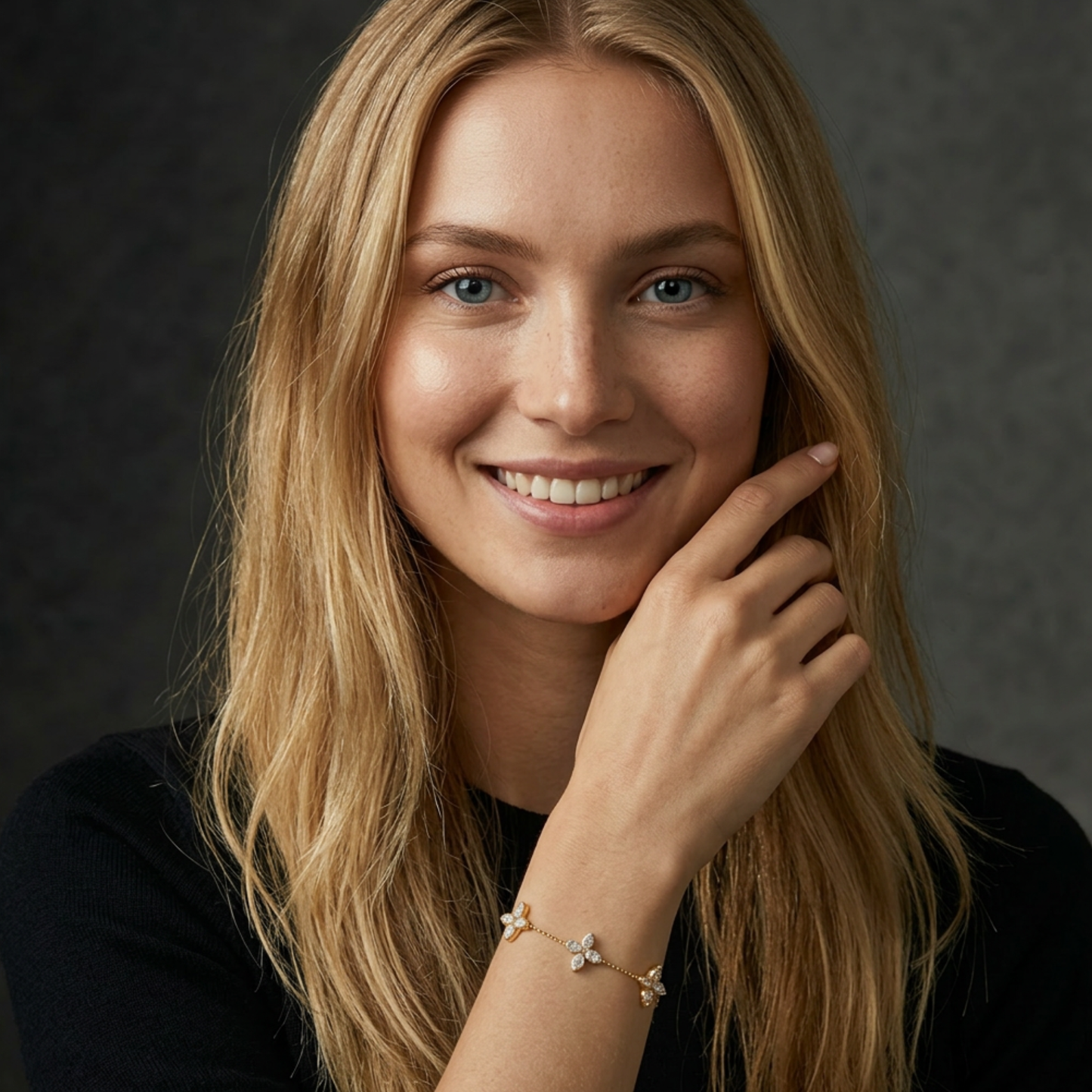 Dainty Pointed Star-Flower Bracelet