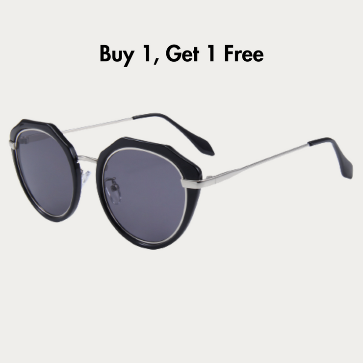 Metal Round Frame Polarized Sunglasses