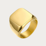 Gold Classic Signet Ring