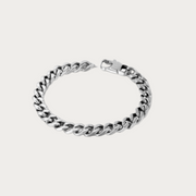 Silver Titanium Steel Chain Bracelet