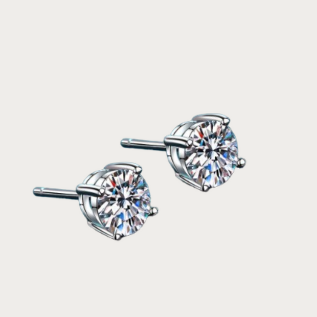 Simple Diamond Stud Earrings