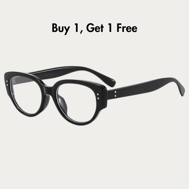 Black Retro Cat Eye Anti-Blue Glasses