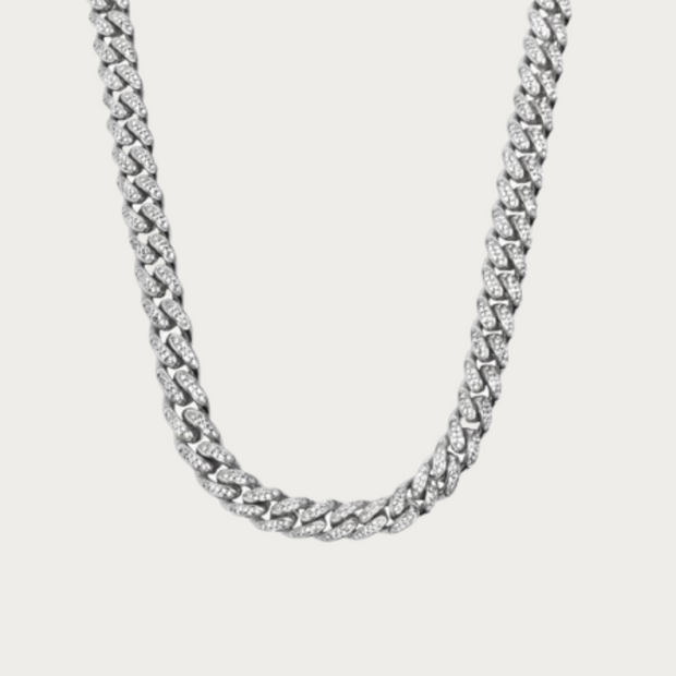 12mm Iced Cuban Link Chain