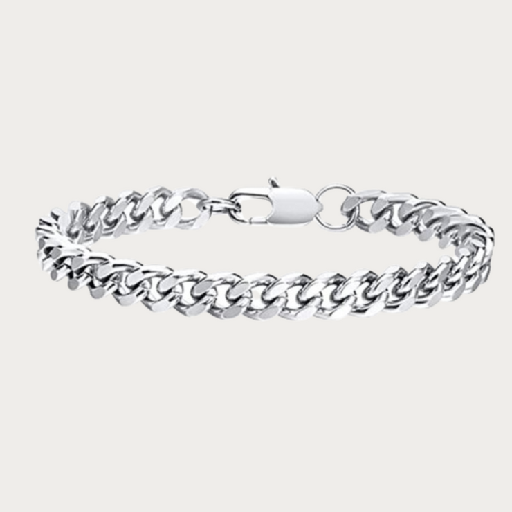 Two Piece Titanium Steel Cuban Bracelet