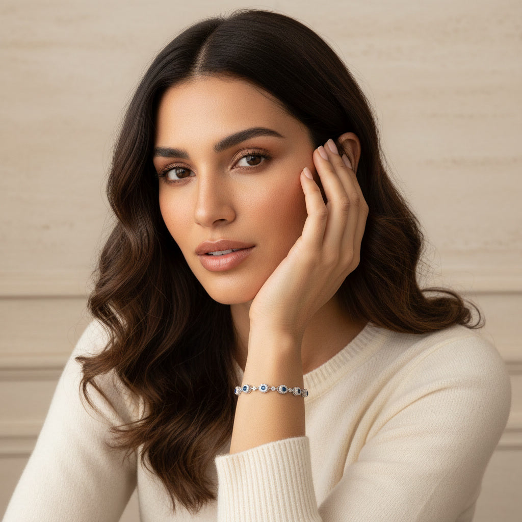 Dainty Emerald Tennis Bracelet