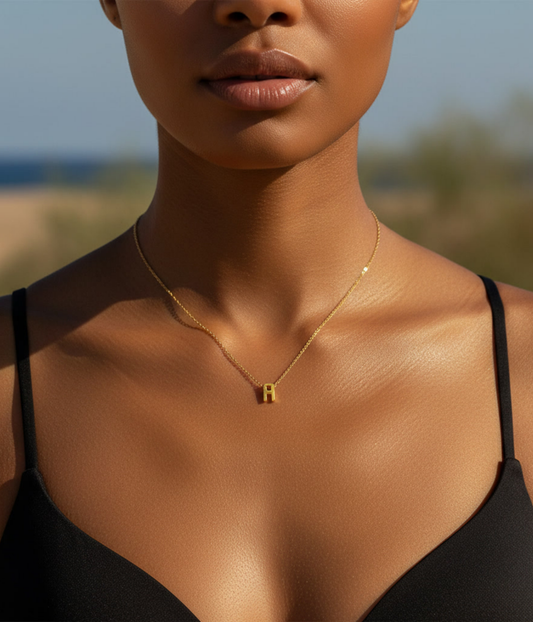 Tiny Initial Custom Letter Necklace