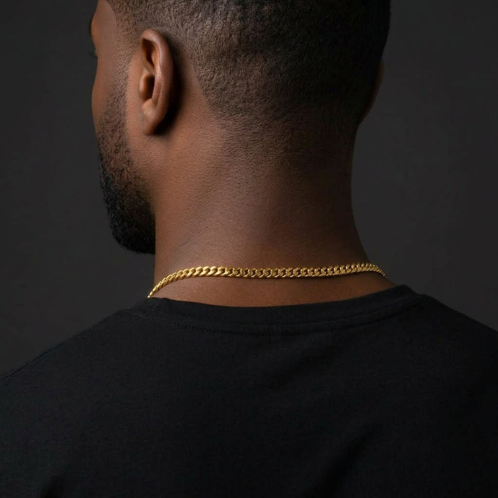 5mm Gold  Cuban Link Chain