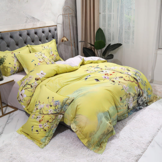 Yellow Notes Bedding Set