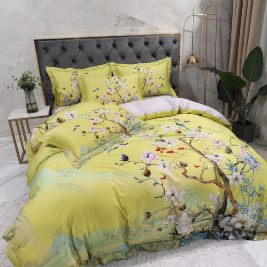 Yellow Notes Bedding Set