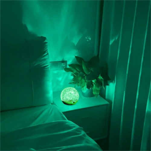 Water Ripple Projector Night Light Crystal Lamp