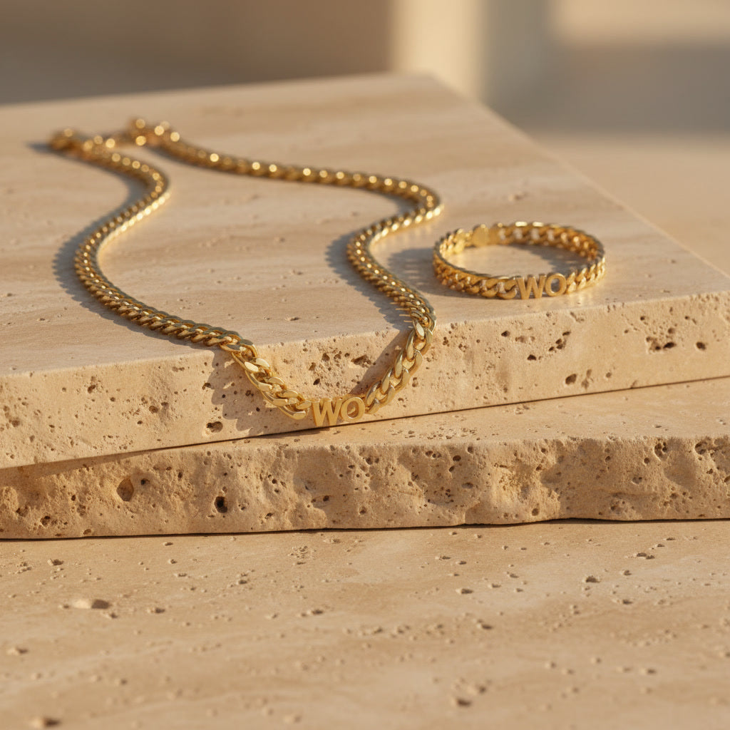 Personalised Initial Bracelet | Custom Letter Chain Bracelet