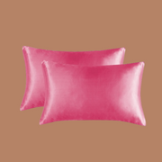 Deep Pink Satin Silk Pillowcase