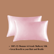 Light Pink Satin Silk Pillowcase