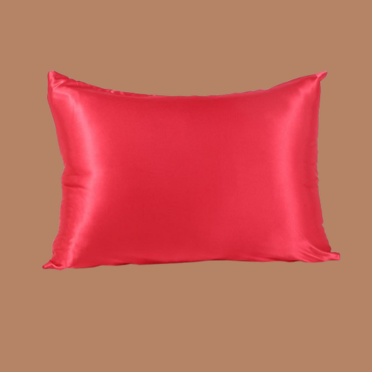 DeepPink Zipper Silk Pillowcase