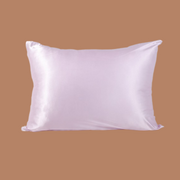 Lavender Zipper Silk Pillowcase