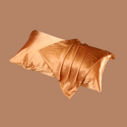 Gold Zipper Silk Pillowcase