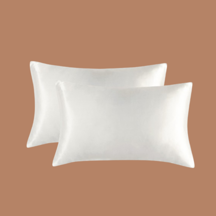 White Satin Silk Pillowcase