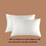 White Satin Silk Pillowcase