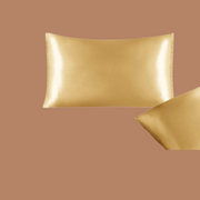 Gold Zipperless Silk Pillowcase