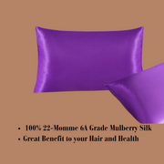 Purple Soft Silk Pillowcase