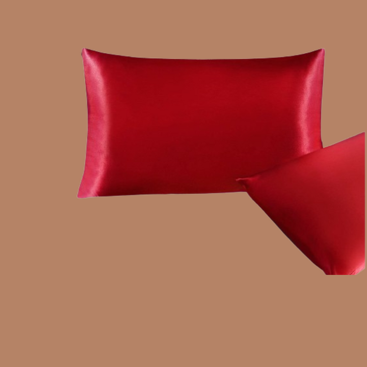 Red Soft Silk Pillowcase