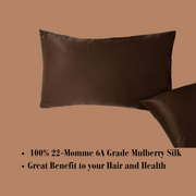 SaddleBrown Soft Silk Pillowcase