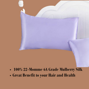 Lavender Soft Silk Pillowcase