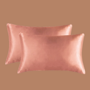 Salmon Satin Silk Pillowcase