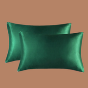 Green Satin Silk Pillowcase