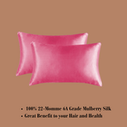 Deep Pink Satin Silk Pillowcase