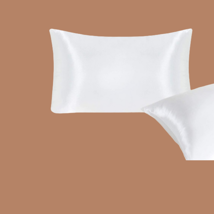 White Soft Silk Pillowcase