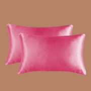 Deep Pink Satin Silk Pillowcase