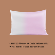 Pink Ombre Silk Pillowcase