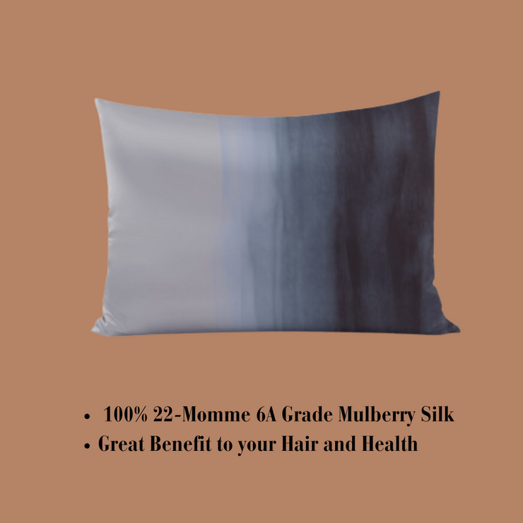 Gray Ombre Silk Pillowcase