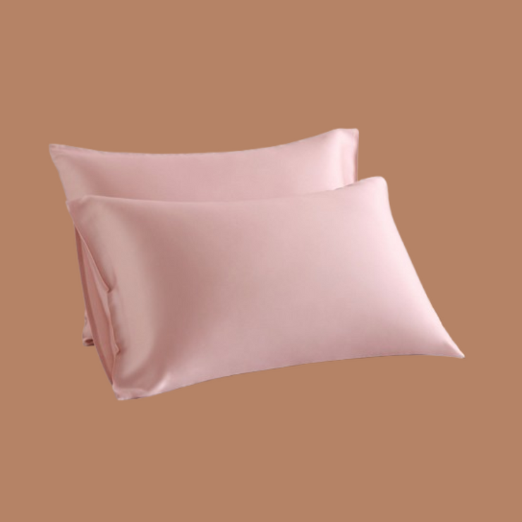 Pink Simple Silk Pillowcase