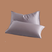 Gray Simple Silk Pillowcase