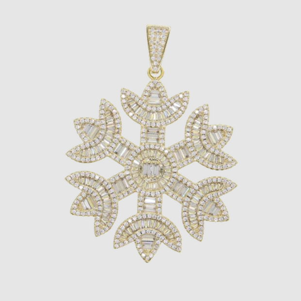 Zircon Snowflake Pendant